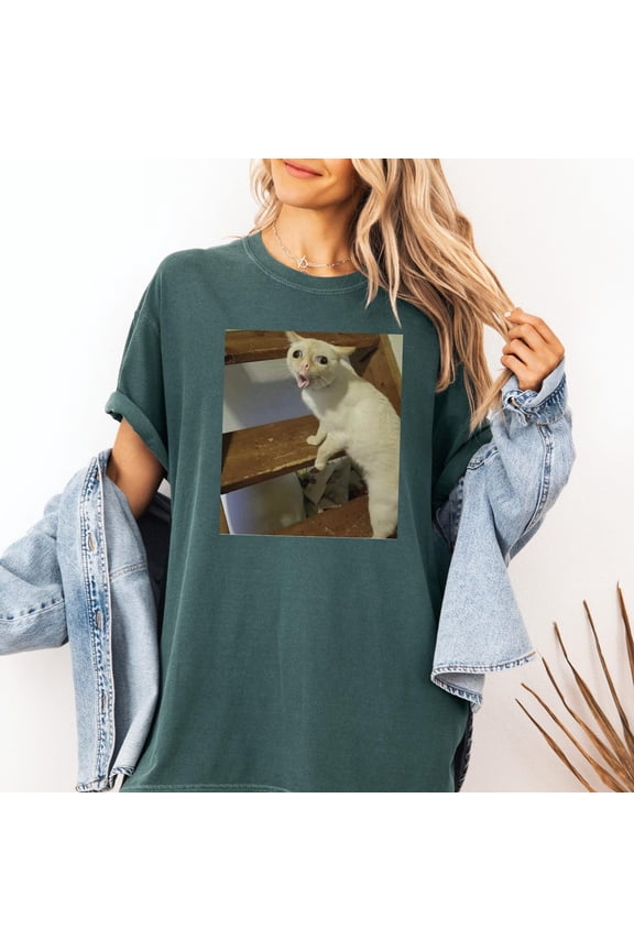 Cat Face Tik Tok Trending Tee, Leave Me Alone Popular Trend Gen Z, Weird Popular Shirt