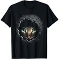 thumbnail image 1 of Cat Face Wall Eyes Animal Pet Cat T-Shirt, 1 of 3