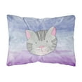 thumbnail image 1 of Cat Face Watercolor Canvas Fabric Decorative Pillow, 1 of 3