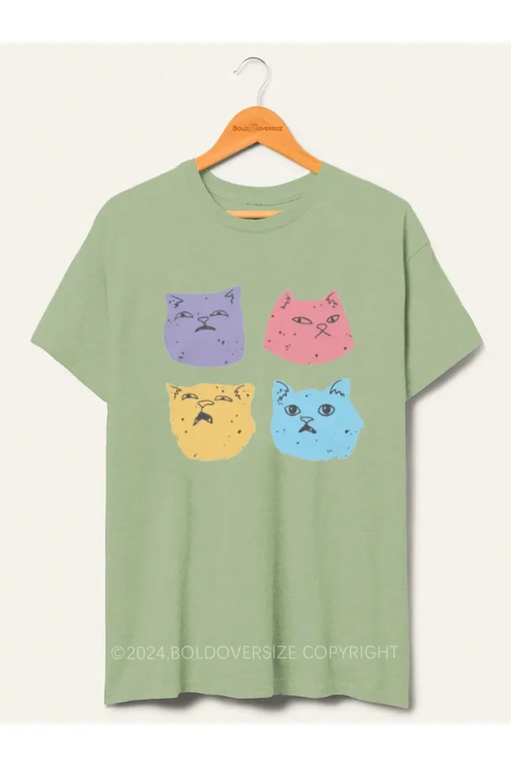 Cat Faces Tee