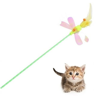 ODOMY Cat Toys Interactive Cat Feather Wand, Kitten Toys