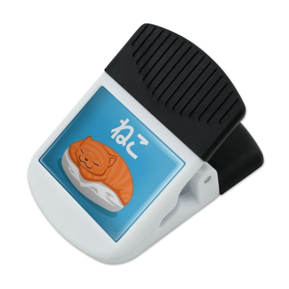 Cat Fish Sushi Neko Hiragana Refrigerator Fridge Magnet Magnetic Hanging Hook Note Snack Clip