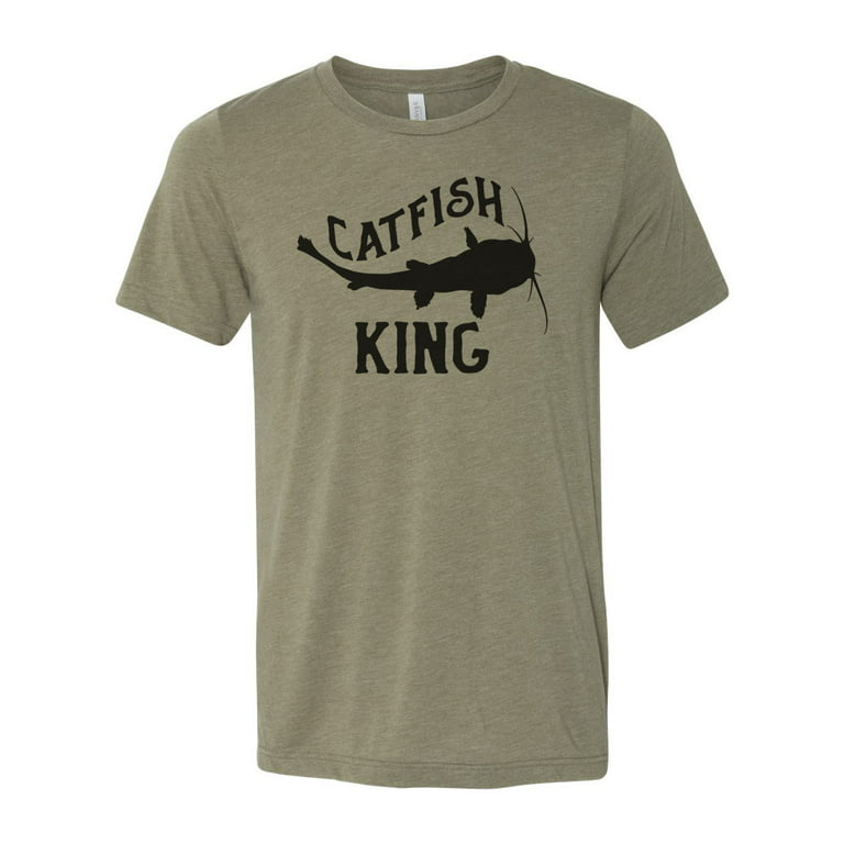Cat Fishing Shirt, Catfish King, Noodling Shirt, Gift For Fisherman,  Fishing Shirt, Unisex Fit, Fishing Gift, Catfish Shirt, Father's Day,  Heather