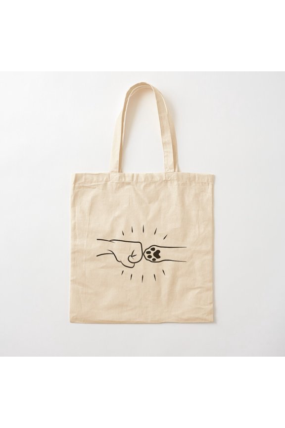 Cat Fist Bump Best Friends For Life - Cat Lover Cotton Tote Bag Canvas Tote Bag, Family Gift For Mother, Her