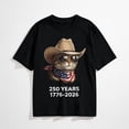 thumbnail image 1 of Cat Flag 250 Years 1776-2026 250th Birthday Mens T-Shirt, 1 of 7