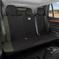 thumbnail image 1 of Cat Flexfit Green Rear Seat Cover for Car – Durable Canvas & Mesh Design 60/40 Split Bench Protector for Cars, Trucks & SUVs – Back Seat Cover for Rear Bench – Interior Car Accessory, 1 of 9