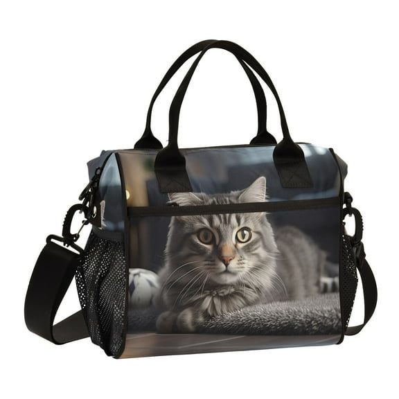 Cat Floor Sofar Cooler Bag Lunch Bag Soft Cooler Cooling Tote Insulated Lunch Box for Adult Men Women