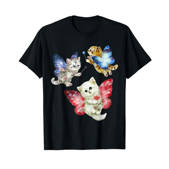 Cat Fly Like A Butterfly Men Vintage Mystery T-Shirt