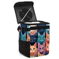 thumbnail image 1 of Cat Foldable Car Garbage Can with Lid and Leak-Proof, Hanging Storage Bag - Trash Can for Car, Car Trash Can, Mini Trash Can, 1 of 6