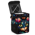thumbnail image 1 of Cat Foldable Car Trash Can with Lid, Leak-Proof Mini Trash Can, Hanging Storage Bag - Car Trash Bin for Clean and Organized Rides, 1 of 6