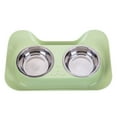 thumbnail image 1 of Cat Food Ant Barrier Bowl Tray,Ant Proof Cat Food Bowls with Water Moat Design,304 Stainless Inserts,360° Bowl Stand Feeding Station,Easy-Clean Tray,Indoor/Outdoor(8"×12",Green), 1 of 2