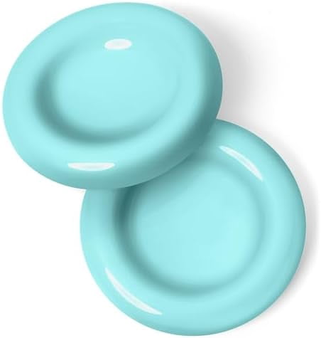 Cat Food Bowl, Ceramic Bowls for Indoor Cats, No Spill Cat Feeding Bowl, Whisker Stress Free Kitten Bowls, Non Skin Pet Bowls for Food and Water (Torus - Set of Two, Aruba)
