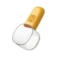 thumbnail image 1 of Cat Food Measuring Scoop With Yellow Handle - Clear With Measurement Markings, Easy Grip Design - For Cat Owners, Feeding Cats At Home, Pet Food Portion Control, 1 of 6