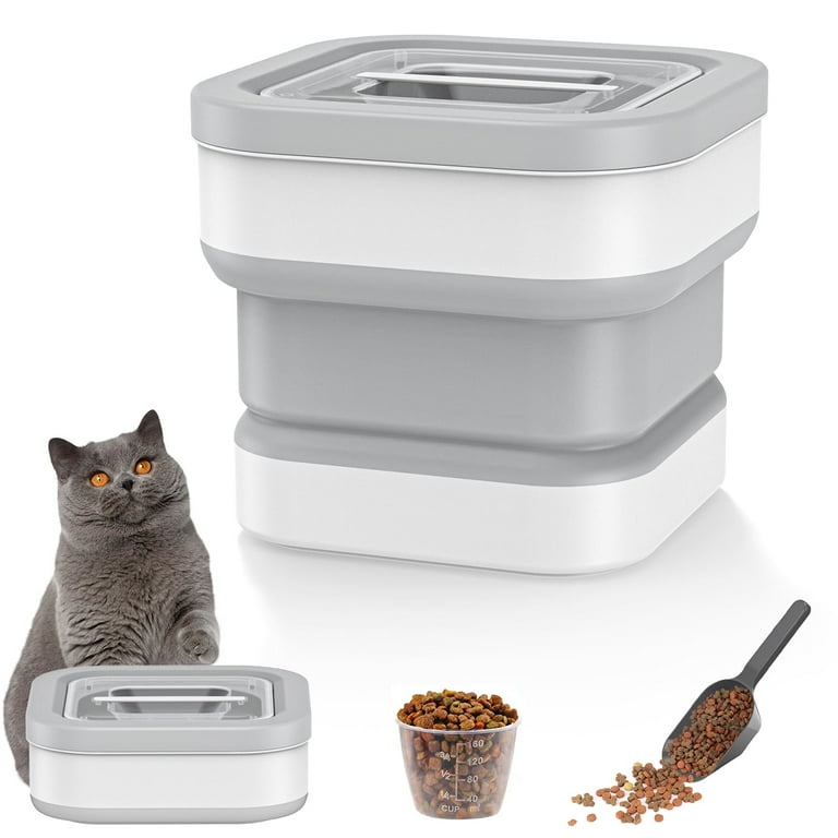 Cat food container with scoop online