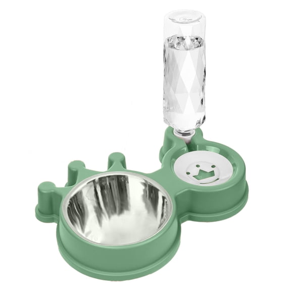 Cat Food Water Bowl Set Adjustable Cat Food And Water Bowl | Convenient 16 Dog Dish Water Dispenser | Removable Cat Dish Pet Feeder Bowl For Puppy Medium Dogs Cats Novelty Dog Accessories Belt Bags
