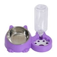 thumbnail image 1 of Cat Food and Water Bowl Pet Feeder Set Raised Bowl with an Automatic 500ml Waterer for Small Pets and Kittens, 1 of 9