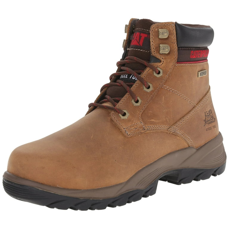 Cat Footwear Women s DRYVERSE 6 WP ST Construction Boot Dark Beige 8.5 Wide Walmart