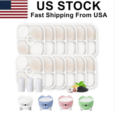 Cat Fountain Filters Replacement Compatible with PIXI Pet Water Fountain,12 Pack