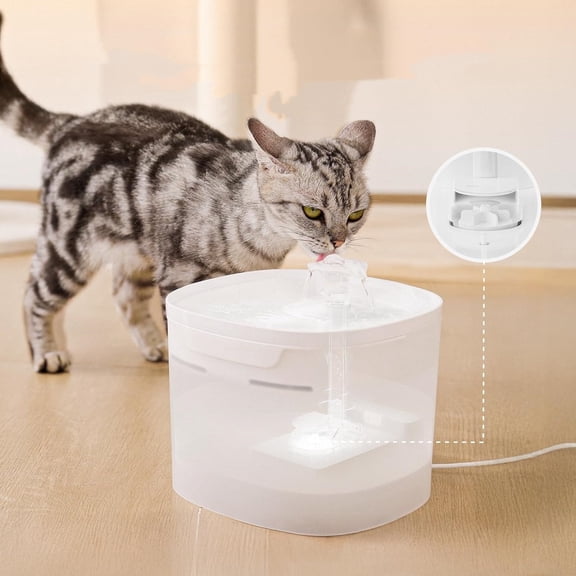 Cat Fountain for Drinking, MagDrive Technology, Continuous Flow Mode