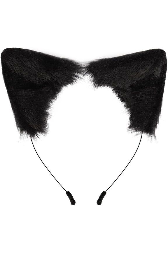 Cat Fox Faux Fur Ears Headband Cute Halloween Fancy Dress Cosplay Handmade Animal Furry Ears Hair Hoop