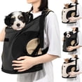 thumbnail image 1 of Cat Front Carrier - Pet Carrier Backpack for Cats Dogs, Breathable Adjustable Front-facing Chest Carrier with Shoulder Strap, Outdoor Travel Bag for Small Pets Daily, Beige, 1 of 6