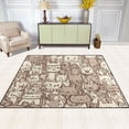 thumbnail image 1 of Cat Fun” 80''x58'' Extra Large Plush Memory Foam Rug, Soft, Absorbent, Non Slip, 1 of 7
