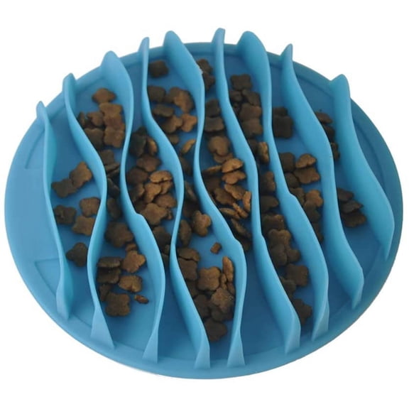 Cat Fun Slow Feeder Bowl Interactive Stop Bloat Pet Dogs Bowl Prevent Choking Healthy Non-Toxic (S:7.5 Inch)