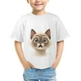thumbnail image 1 of Cat Fun Starlight Girl Glow-in-the-Dark Cat T-shirt, 1 of 4