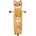 thumbnail image 1 of Cat Funny Hand Towels for Bathroom Kitchen - Cute Decorative Cat Mom Dad Decor Hanging Face Towel Absorbent Soft- Easter Mothers Day Birthday Housewarming Funny Gifts for Women Mom Cat Lovers, 1 of 8