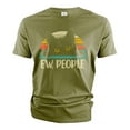 thumbnail image 1 of Cat Funny T-Shirt Ew People Shirt Introvert Shirt Cat pet Owner Shirt Humorous Gifts (X-Large Military Green), 1 of 6