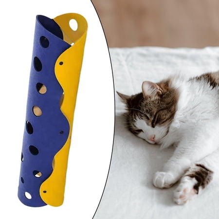 Cat Funny Tunnel Tube Thicken Nest Detachable DIY Kitten Toys Durable for Rabbit , yellow and blue 5mm Yellow Blue 5mm
