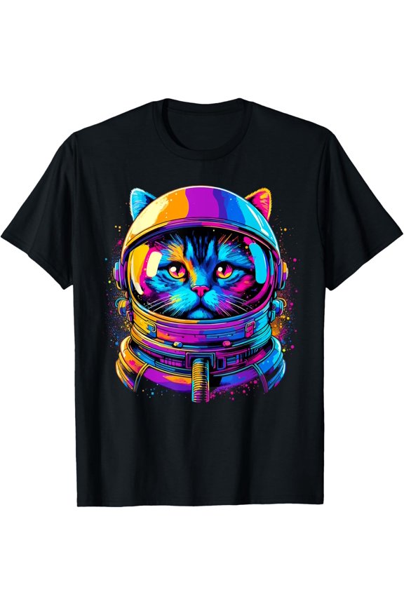Cat Galaxy Astronaut Cat Space Space Astronaut Cat T-Shirt