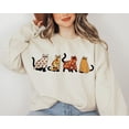 thumbnail image 1 of Cat Ghost Sweatshirt, Cat Lover, Cat Sweatshirt, Ghost Sweatshirt, 1 of 2