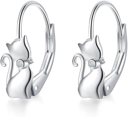 Cat Dangle Earrings – Cute Climbing Kitten Design, Hypoallergenic Alloy, Lightweight, Gift For Cat Lovers, Women’s Fashion Jewelry