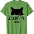 thumbnail image 1 of Cat Glance Judging You Silently Unisex T-Shirt for Men Women Kids Toddler,Lime Color,Size YM, 1 of 5