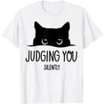 thumbnail image 1 of Cat Glance Judging You Silently Unisex T-Shirt for Men Women Kids Toddler, 1 of 5