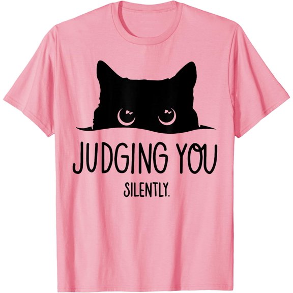 Cat Glance Judging You Silently Unisex T-Shirt for Men Women Kids Toddler