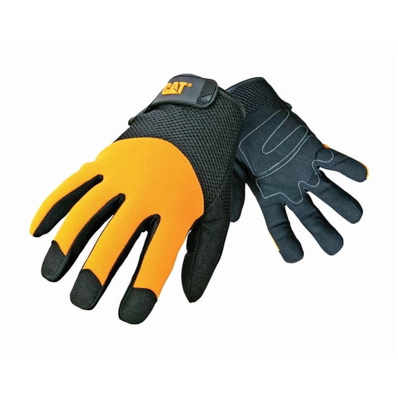 Cat Gloves Cat012215l Large Yellow Spandex Back Gloves
