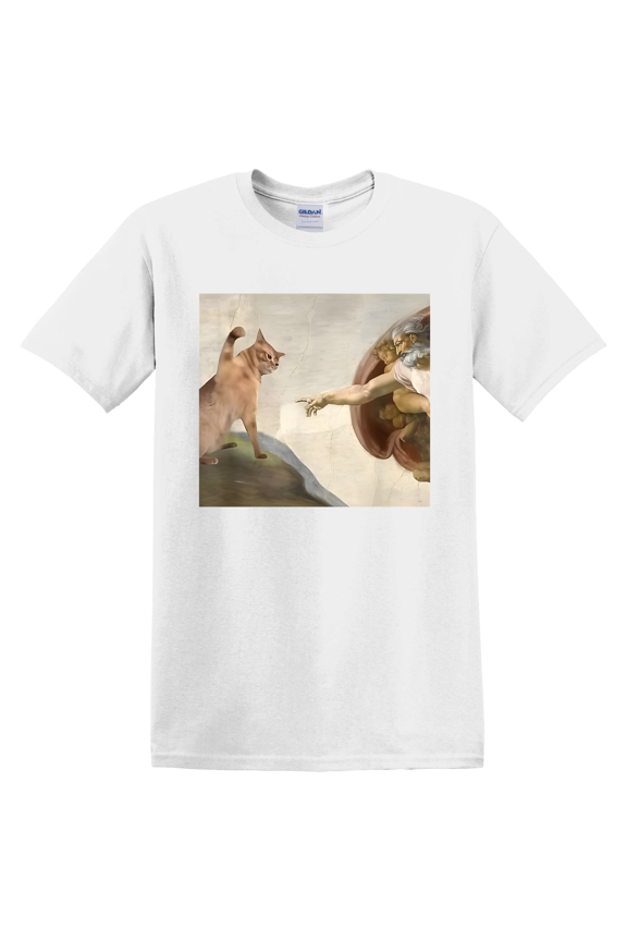 Cat God Creation Faith Graphic T-Shirt