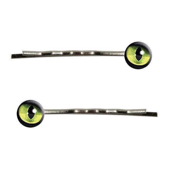 Cat Green Eye Bobby Pin Hair Clips