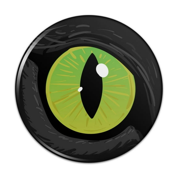 Cat Green Eye Pinback Button Pin
