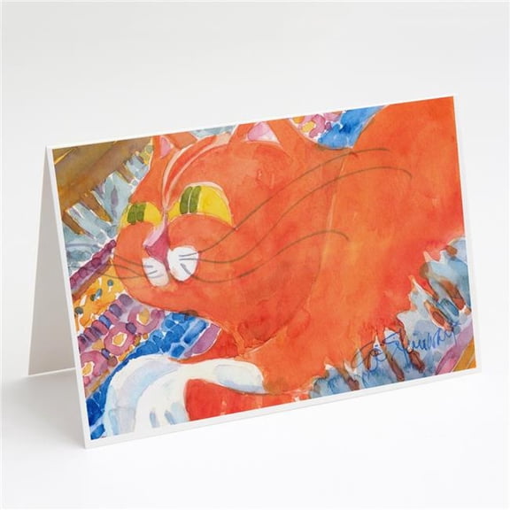 Cat Greeting Cards & Envelopes - Pack of 8
