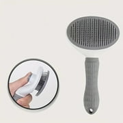 Cat Grooming Brush,One-Click Hair Removal Comb,Ergonomic Handle, Gentle Deshedding Tool for Cats & Dogs,Effective Fur Cleaning,1pcs.