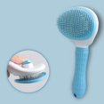 thumbnail image 1 of Cat Grooming Brush,One-Click Hair Removal Comb,Ergonomic Handle, Gentle Deshedding Tool for Cats & Dogs,Effective Fur Cleaning,1pcs., 1 of 7