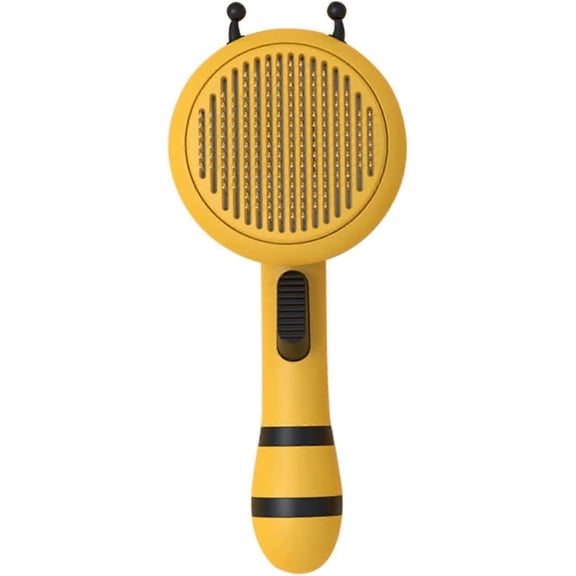 Cat Grooming Brush For Shedding, Bee Shape Self Clean Pet Pin Slicker Brushes, Pet Grooming Comb Tool Removes Loose Undercoat For Short Or Long Haired