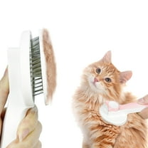 Cat Grooming Brush Slicker Brush for Pet Self Cleaning Hair Removal with Stainless Steel Needles Shedding & De-Matting Tool Hair Remover for Pet Dogs Cats