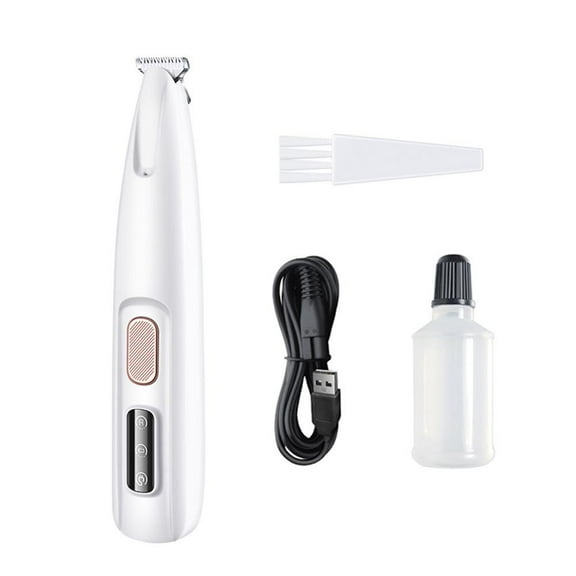 Cat Grooming Clippers Kit,Pet Paws Trimmer with Led Light,Noise Cat Shaver,Rechargeable Pet Clippers Shaver,Dog Clippers Professional for Thick Hair, for Cat Rabbit Puppy O9R0