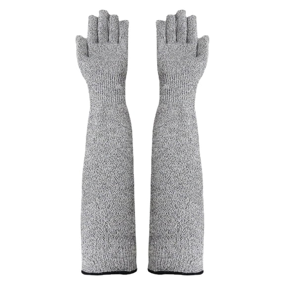 Cat Grooming Gloves, Cat Gloves Bite Proof - Qyaukm Pet Handling Gloves – 13" Extra-Long Cat Grooming Arm Sleeves, Anti-Scratch Protective Sleeves for Nail Trimming