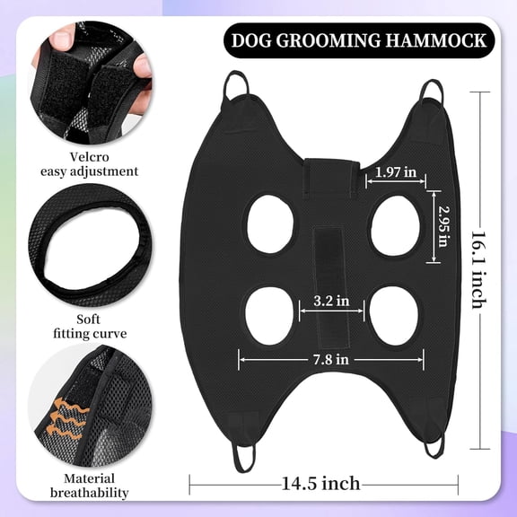 Cat Grooming Hammock Pet Nail Trimming Sling for Small Dogs with Tools