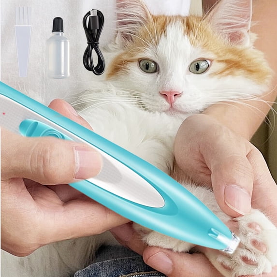Cat Grooming Trimmer, Cordless Pet Shaver, Low Noise Waterproof Rechargeable, for for Cats, Small Dogs & Animals Paws, Ears, Rump, Face
